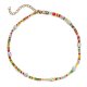 Trendy Chic Beads Summer Style Colorful Pearl Necklace