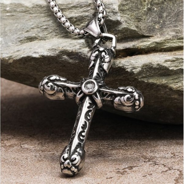 Antique Cross Necklace For Man