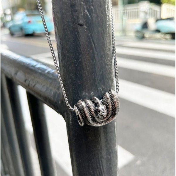 Men Snake Necklace